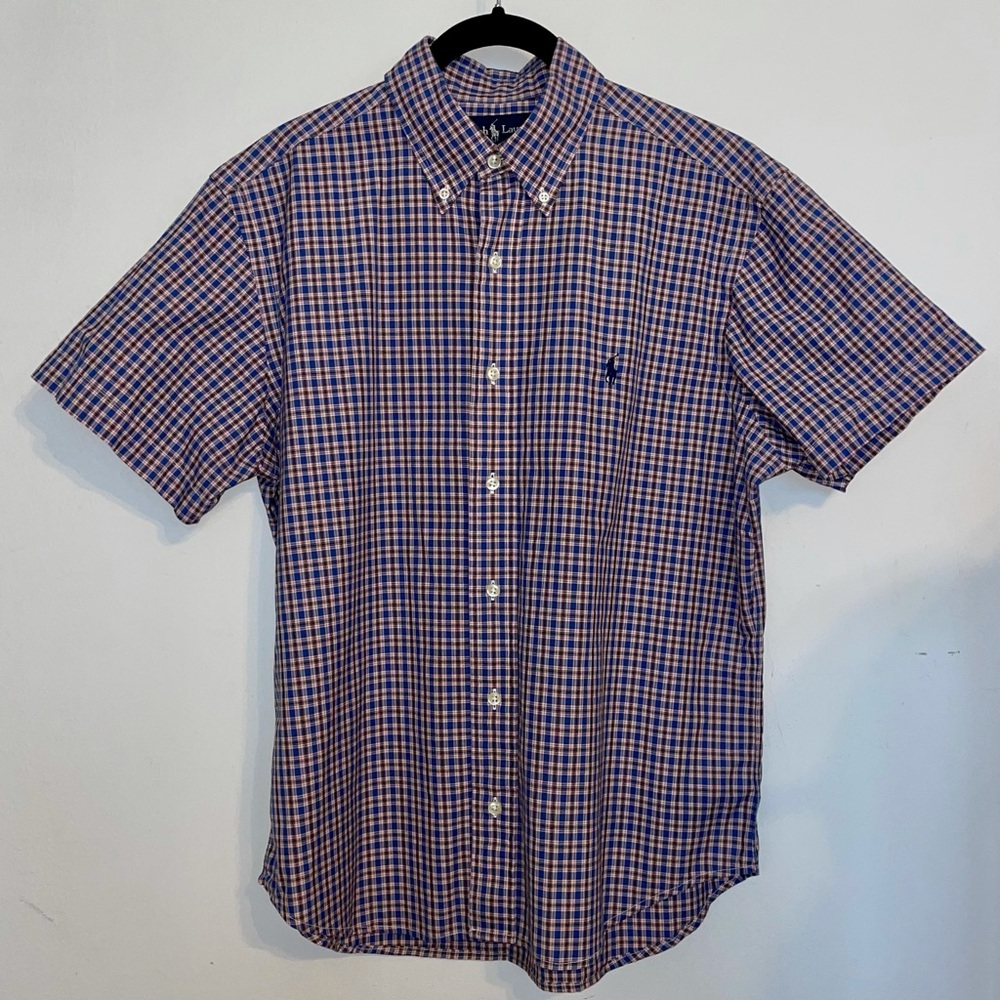 Ralph Lauren Plaid Short Sleeve Button Down